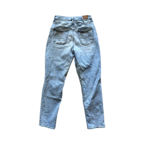 American Eagle Outfitters Light Wash Distressed Stretch Denim Women’s 6 Regular - Picture 2 of 8